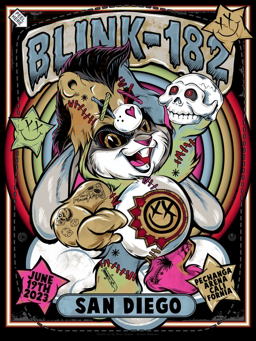 Studio Seppuku - The Art of Rhys Cooper — BLINK-182 - San Diego